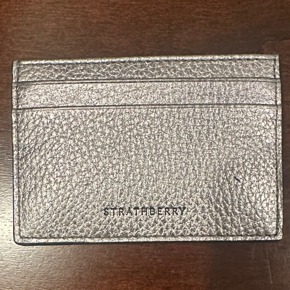 NWT Strathberry Silver Card Holder